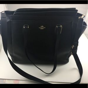Coach Multifunction Crossgrain Leather Diaper Bag